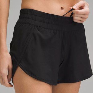 Lululemon Low-Rise Lined Short 4" Black Sz 10